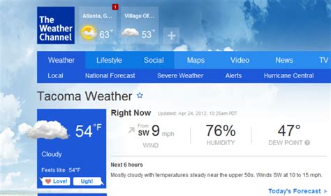 The Weather Channels Revamped Website Goes Social Tells You When It