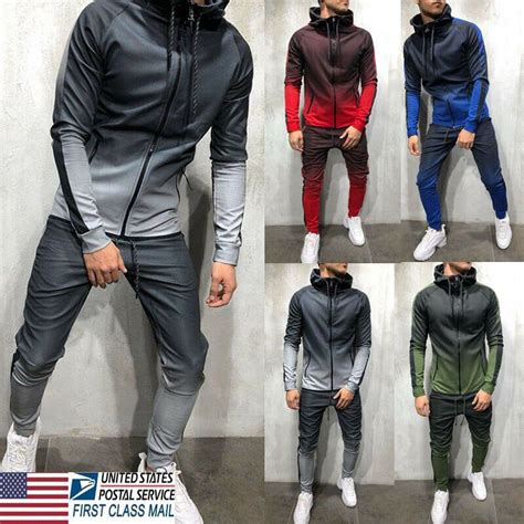 Whether for business, prom or another formal occasion, you'll find the perfect collection of slim fit suits to choose from here. US Men Slim Fit Jogging Tracksuit Sports Suit Sweat Suit ...