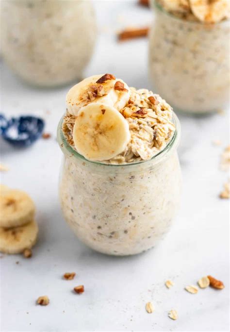 Banana Bread Overnight Oats | lemons + zest