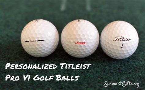 Personalized Titleist Pro V1 Golf Balls Sunburst Ts