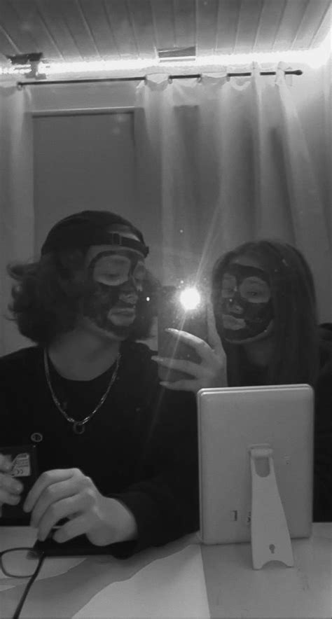 Couple Couple Goals Facemasks Mirror Pic Couple Picture Mirror Pic