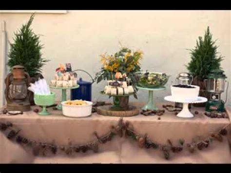 There are campsites that have permanent tents that are fully decorated. DIY Camping party decorating ideas - YouTube
