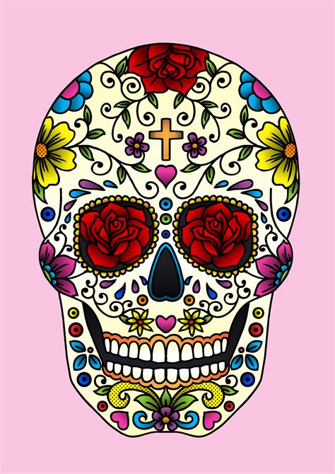 Jade Boylan Illustration Candy Colour Your World Sugar Skull Art