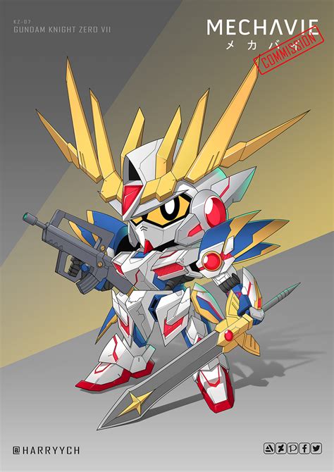 Commission Gundam Knight Zero Vii By Harryych On Newgrounds