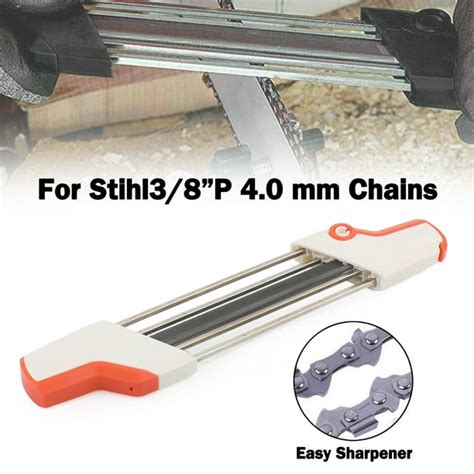 2 In 1 Easy File Chainsaw Chain Sharpening Tool For Stihl 4mm 38lp