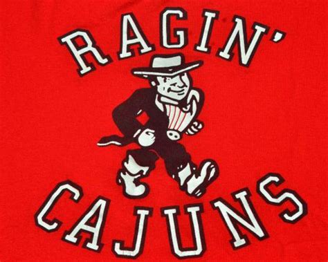 Vintage 1980s University Of Louisiana Ragin Cajuns T Shirt L Defunkd