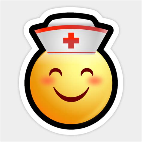Nurse Emoji Face Shirt Nursing Nurse Emoji Face Sticker Teepublic Uk