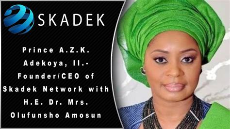 prince a z k adekoya ii founder ceo of skadek network with h e dr mrs olufunsho amosun