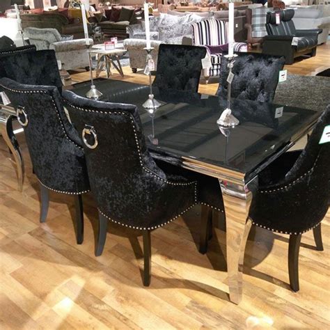 Black Glass Top Dining Table Tableideas