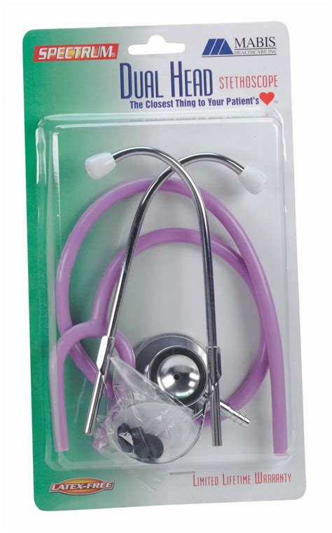 Spectrum Dual Head Stethoscope Adult Slider Pack Lavender 10 429 110