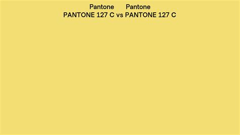 Pantone 127 C Vs Pantone 127 C Side By Side Comparison