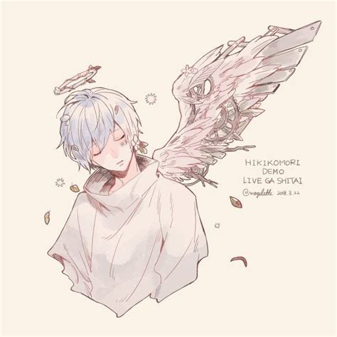 Pin By Aura On 歌い手 Anime Drawings Angel Anime Boy Art