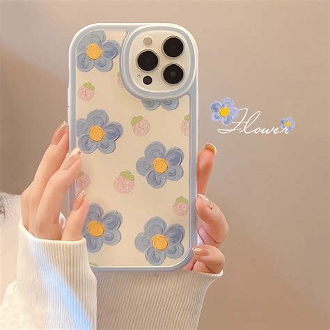 Flowers Daisy Phone Case For Iphone 13 12 11 Pro Max X Xs Xr 7 Etsy