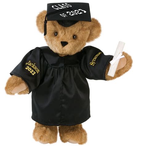 15 class of 2023 graduation bear in black gown in graduation teddy bears vermont teddy bear