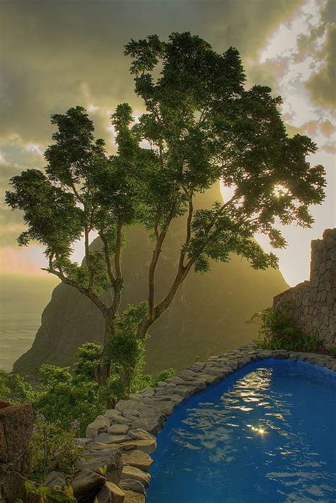 St Lucian Room With A View Ladera Resort Ladera Resort St Lucia Beautiful Places