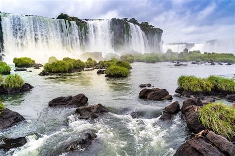 Premium Photo Landscape With The Iguazu Waterfalls In Argentina One