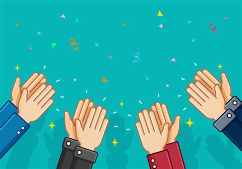 Applause And Hand Clapping Vector Background 168576 Vector Art At Vecteezy