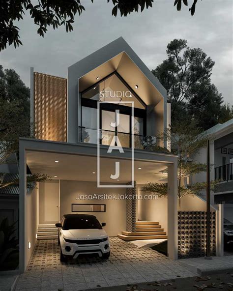 Rumah 2 Lantai Dengan Style Modern Kontemporer Pak Beng 2 Jasa