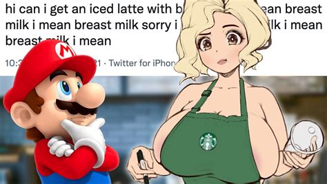 Mario Orders Iced Latte With Breast Milk Youtube