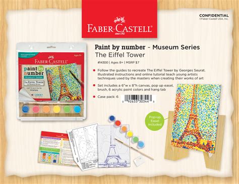 Paint By Number Museum Series The Eiffel Tower Lucky Duck Toys
