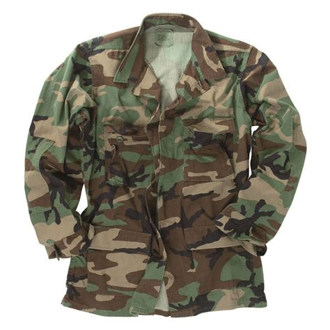 Us Army Surplus Woodland Bdu Field Shirt Camouflageca