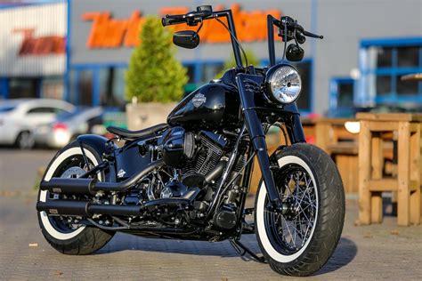 Thunderbike Black Gloss H D Softail Slim Fls Custom Motorcycle