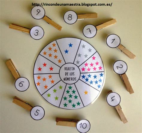 Ruleta De Los Números Actividades De Aprendizaje Del Niño Juegos De