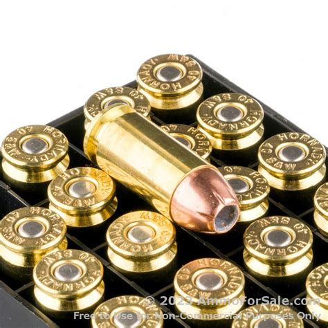 200 Rounds Of Discount 155gr Jhp 40 Sandw Ammo For Sale By Hornady