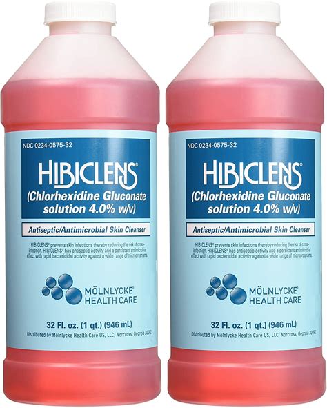 Hibiclens Antimicrobial Skin Liquid Soap32 Fluid Ounce Pack Of 2