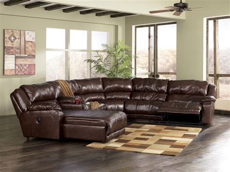 Elegant Living Room Ideas Decorating With Black Leather Sectionals Sofa