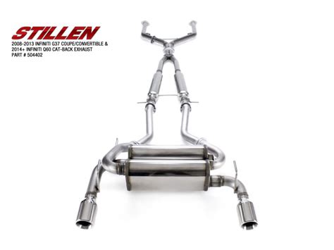 Stillen Q60 Coupe Stainless Steel Cat Back Exhaust System Performance