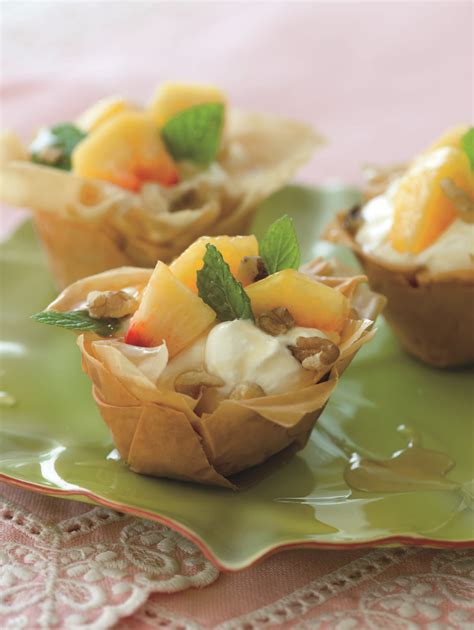 To defrost frozen phyllo quickly, set it in a microwave (still wrapped in its plastic packaging). sweet phyllo cups | Phyllo cups, Honey recipes, Peach recipe