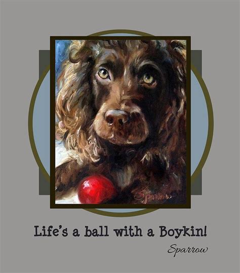 Lifes A Ball With A Boykin Painting By Mary Sparrow Fine Art America