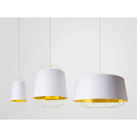 Lustre réglable en hauteur et en diamètre. Suspension Lanterna Petite Blanc - Petite Friture ...