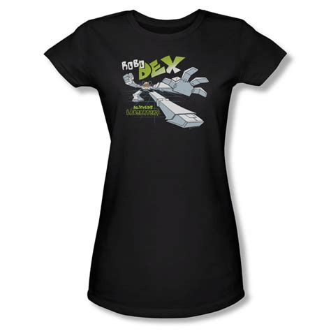 Dexters Laboratory Womens Robo Dex T Shirt In Black