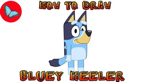 How To Draw Bluey Heeler From Bluey Drawing Animals Youtube