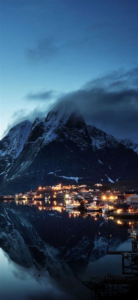 Norway Lofoten Mountains Evening Coast 5k Hd Iphone X Wallpapers Free