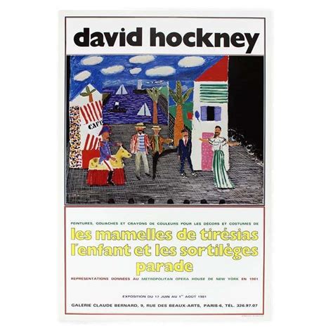 David Hockney Two Chairs With People For Sale At 1stdibs David