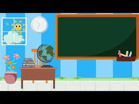Pembelajaran daring pada mata pelajaran ipa. background animasi kartun bergerak no copyright||latar ...