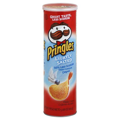 Pringles Lightly Salted Potato Crisps Shop Chips At H E B