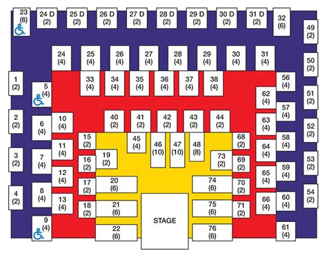 Seating Chart Murrys Dinner Playhouse