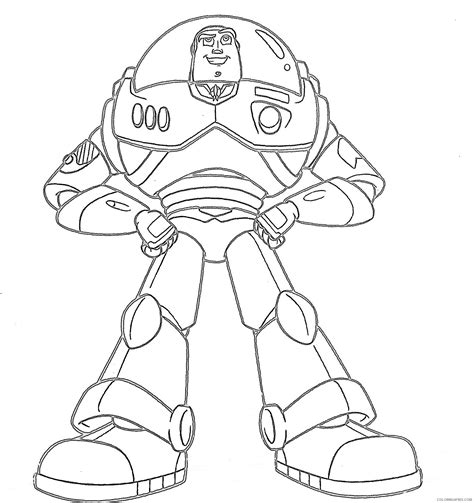 Buzz Lightyear Toy Story 4 Coloring Page Disney Pixar Vrogue Co