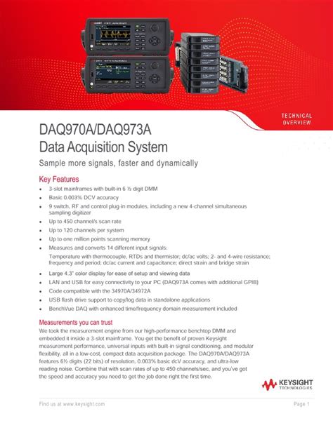 Daq970adaq973a Data Acquisition System Pdf Asset Page Keysight