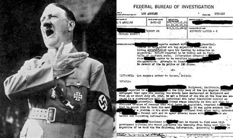 Former Cia Investigators Say Hitler Faked His Own Death And Fled To