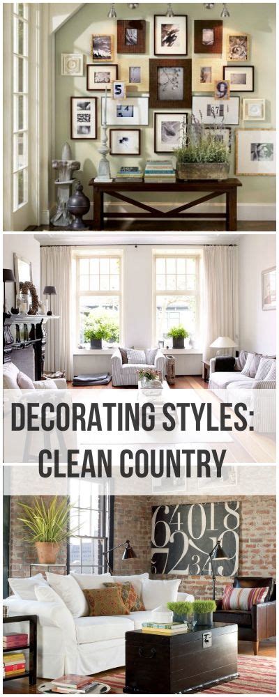 Living Room Decorating Styles Clean Country