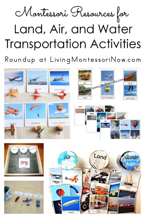 Montessori Resources For Land Air And Water Transportation Activities