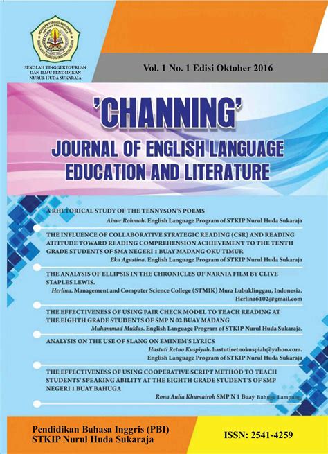 Berikut ini daftar jurnal internasional di bidang agribisnis dan sosial ekonomi pertanian (agricultural economics) terindeks scopus. Jurnal Dalam Bahasa Inggris Pdf - Jurnal Ekonomi ...