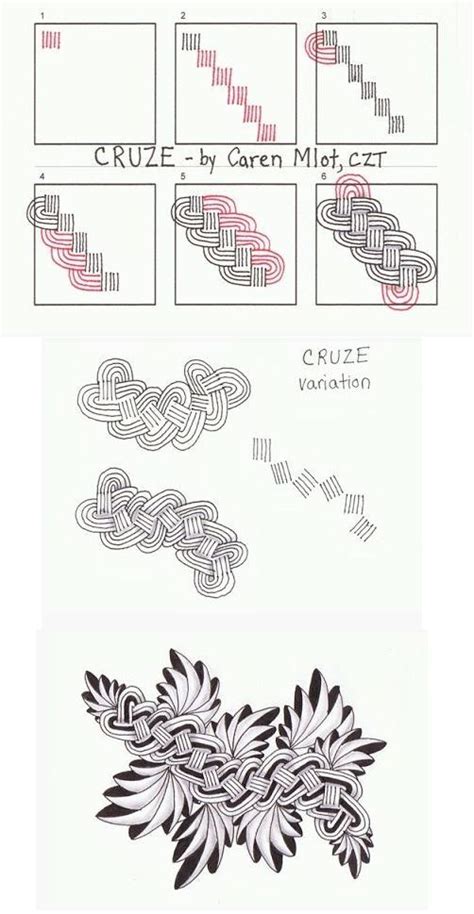 Zentangle is a way of drawing simple abstract patterns in a peaceful, meditative manner. 1000+ images about Zentangle Tutorials on Pinterest | How to zentangle, Tangled and Zentangle ...