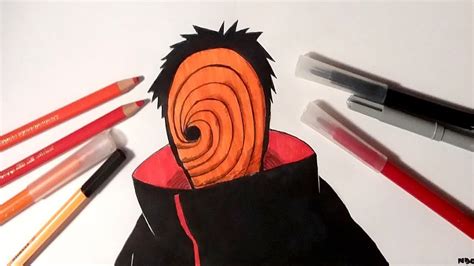 Speed Drawing Tobi Naruto Shippuden Youtube