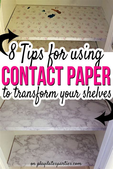 8 Tips For Using Contact Paper Shelves
